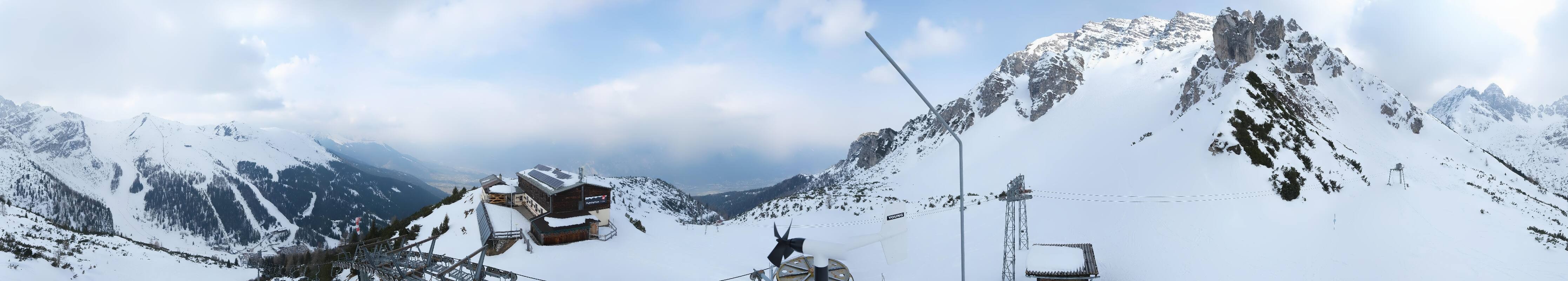 Archiv Foto Webcam Axams: Blick vom Birgitzköpflhaus