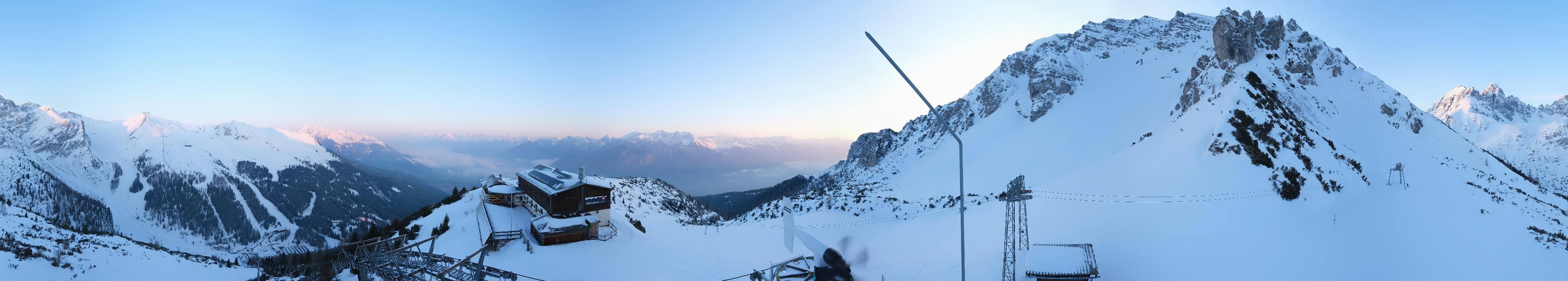 Archiv Foto Webcam Axams: Blick vom Birgitzköpflhaus