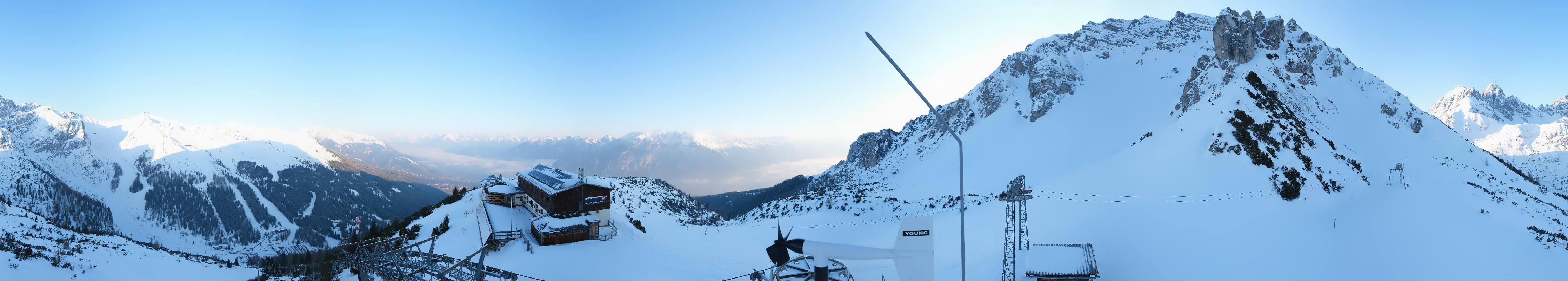 Archiv Foto Webcam Axams: Blick vom Birgitzköpflhaus