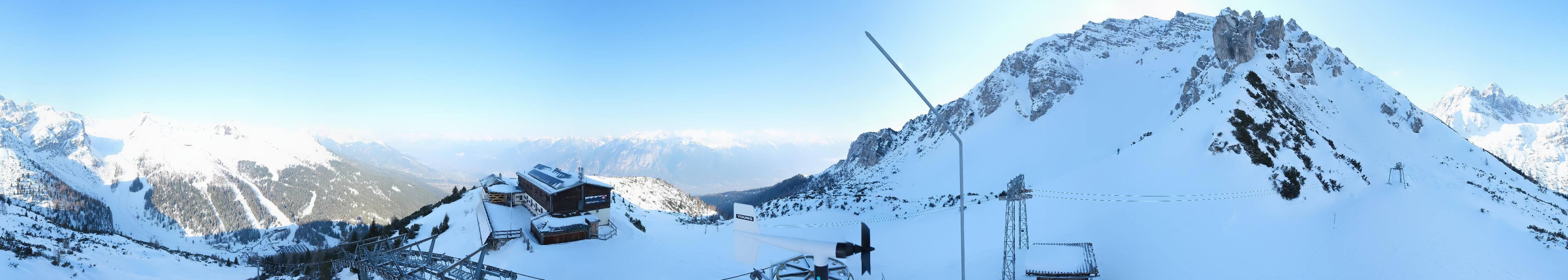 Archiv Foto Webcam Axams: Blick vom Birgitzköpflhaus