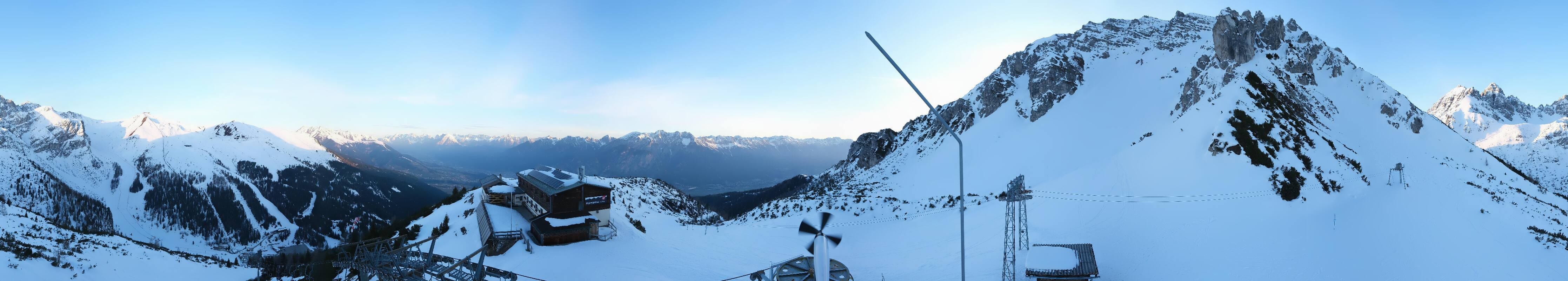 Archiv Foto Webcam Axams: Blick vom Birgitzköpflhaus