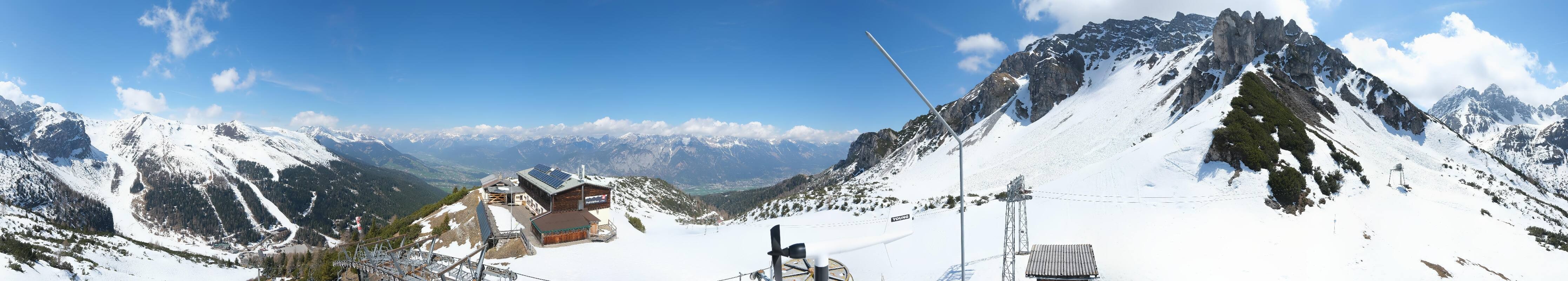 Archiv Foto Webcam Axams: Blick vom Birgitzköpflhaus