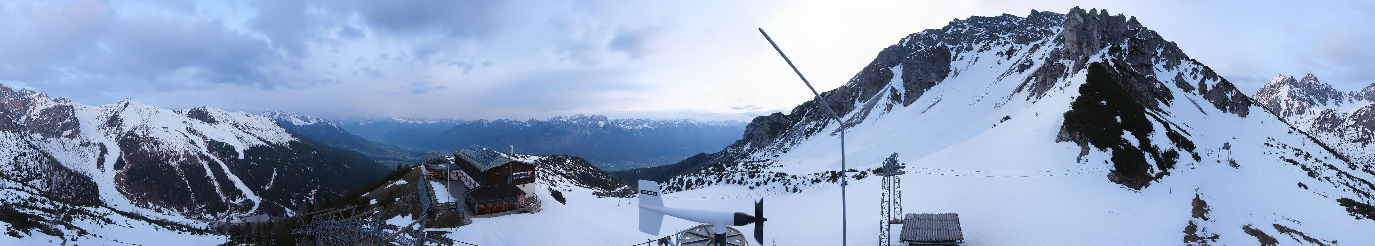Archiv Foto Webcam Axams: Blick vom Birgitzköpflhaus