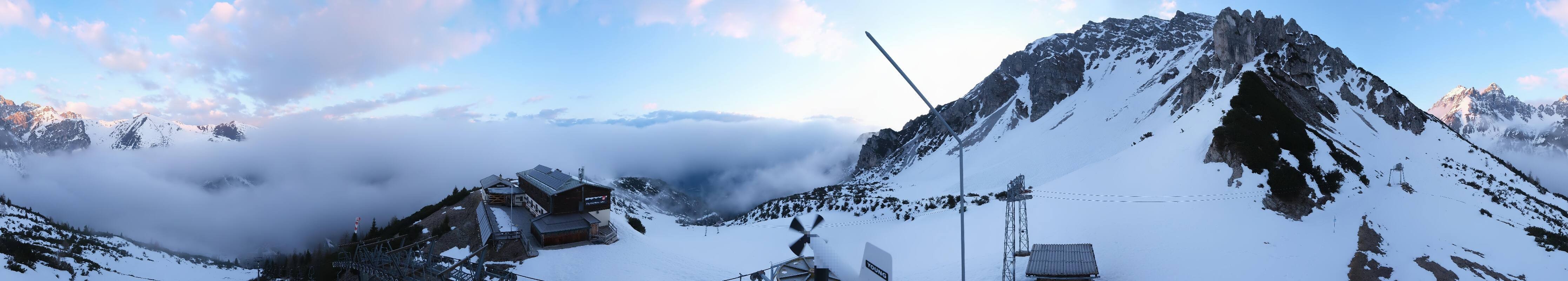 Archiv Foto Webcam Axams: Blick vom Birgitzköpflhaus
