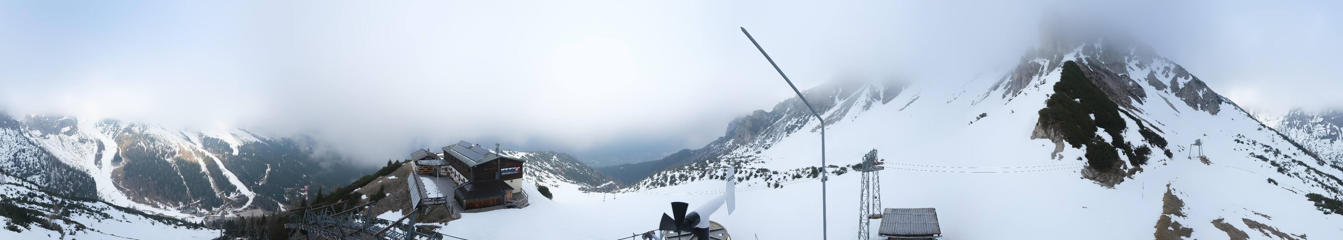 Archiv Foto Webcam Axams: Blick vom Birgitzköpflhaus