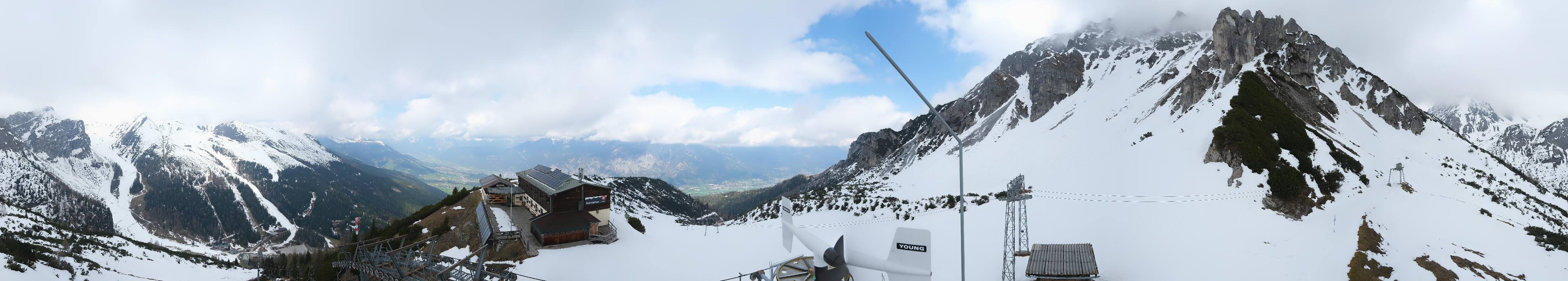 Archiv Foto Webcam Axams: Blick vom Birgitzköpflhaus