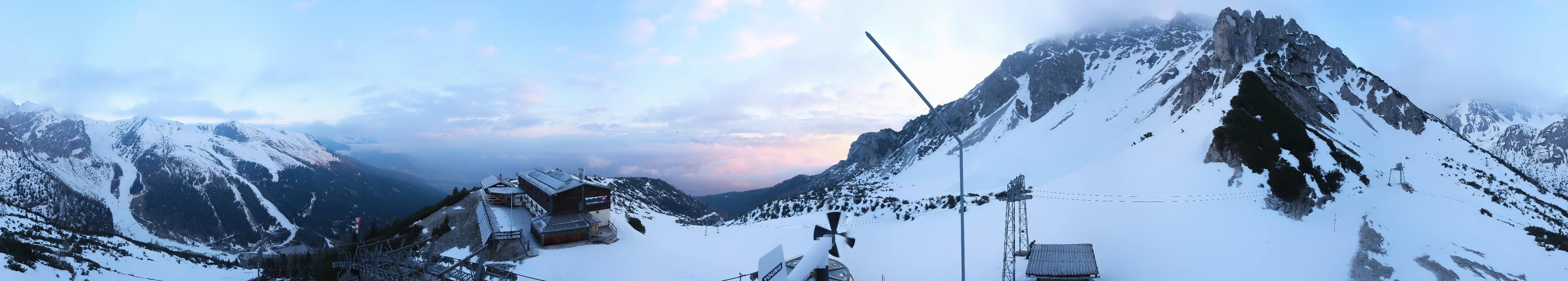 Archiv Foto Webcam Axams: Blick vom Birgitzköpflhaus