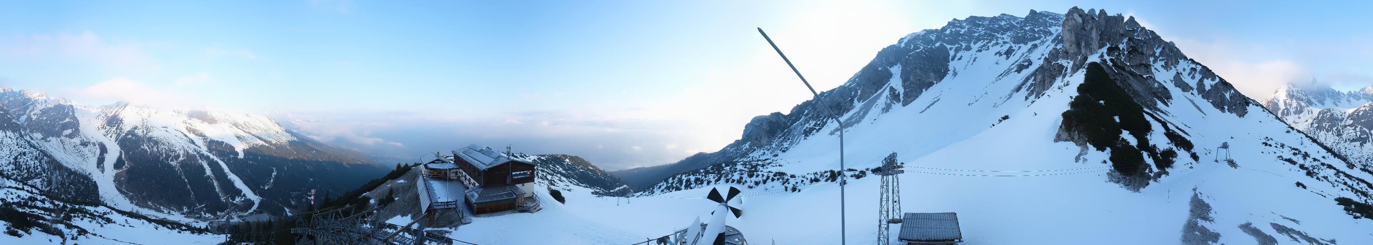 Archiv Foto Webcam Axams: Blick vom Birgitzköpflhaus