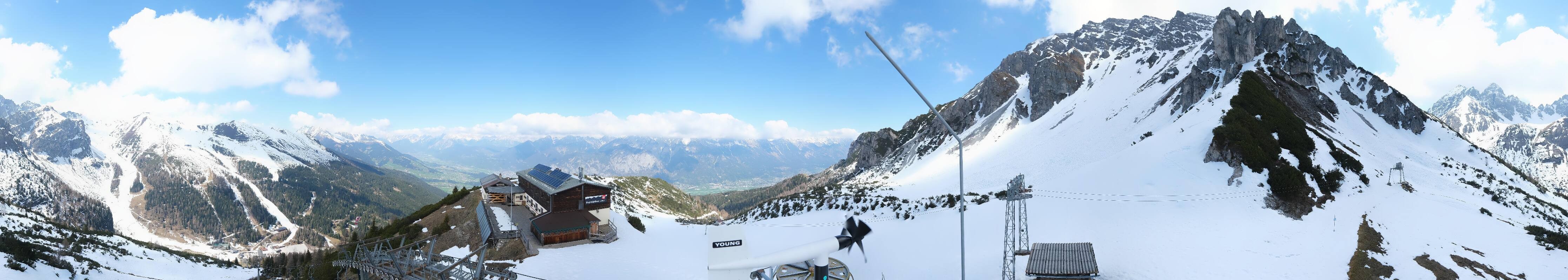 Archiv Foto Webcam Axams: Blick vom Birgitzköpflhaus