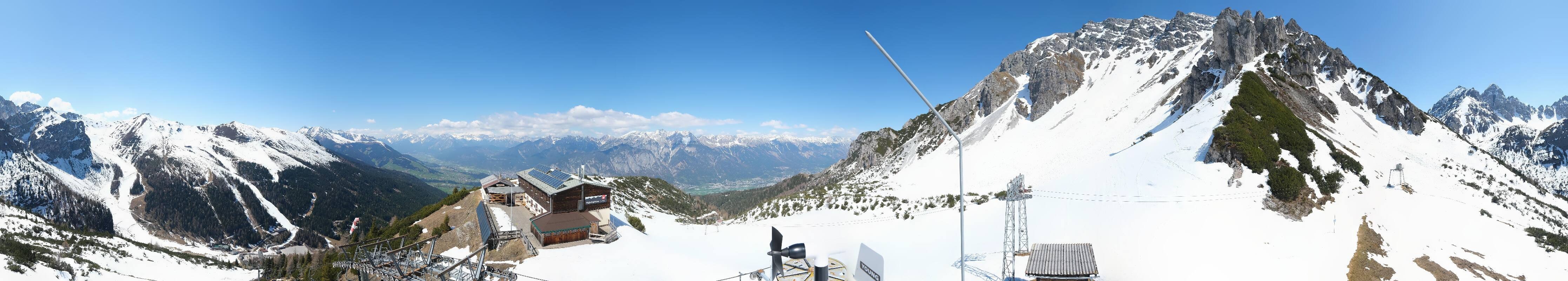 Archiv Foto Webcam Axams: Blick vom Birgitzköpflhaus