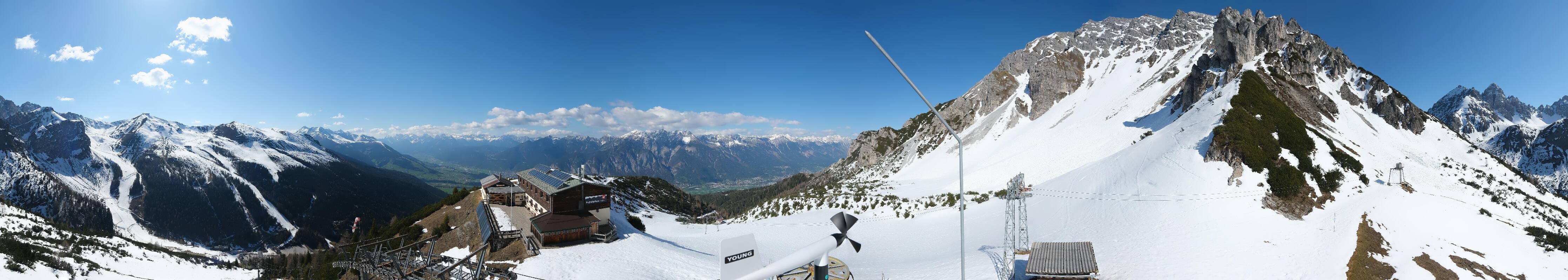 Archiv Foto Webcam Axams: Blick vom Birgitzköpflhaus
