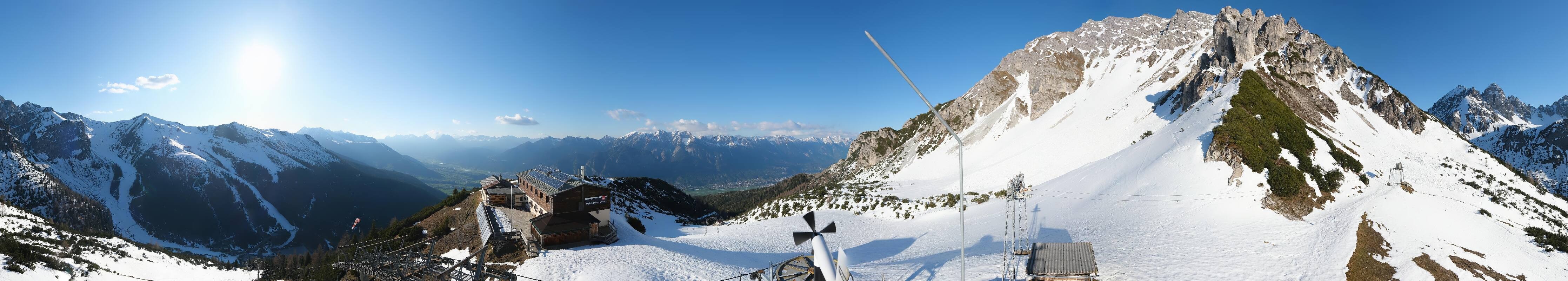 Archiv Foto Webcam Axams: Blick vom Birgitzköpflhaus