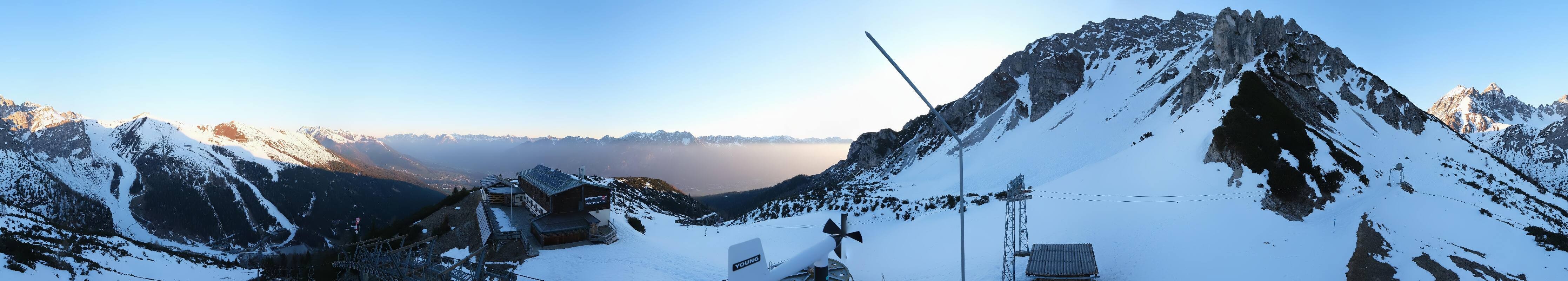 Archiv Foto Webcam Axams: Blick vom Birgitzköpflhaus