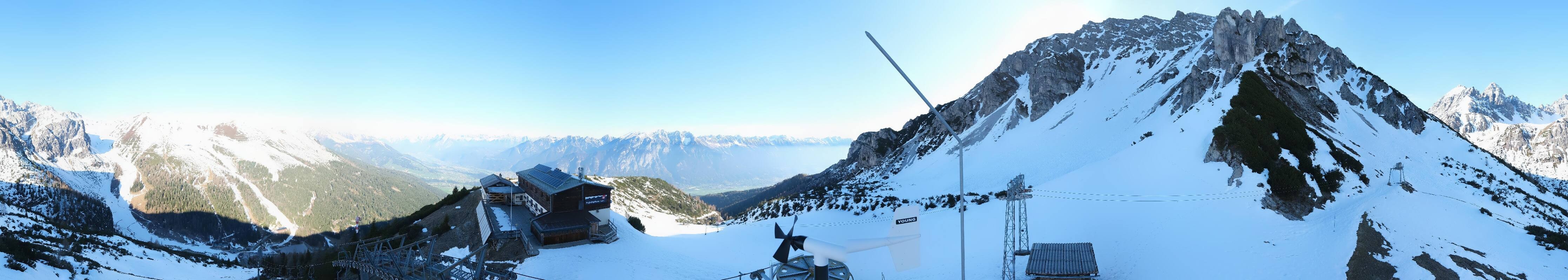 Archiv Foto Webcam Axams: Blick vom Birgitzköpflhaus