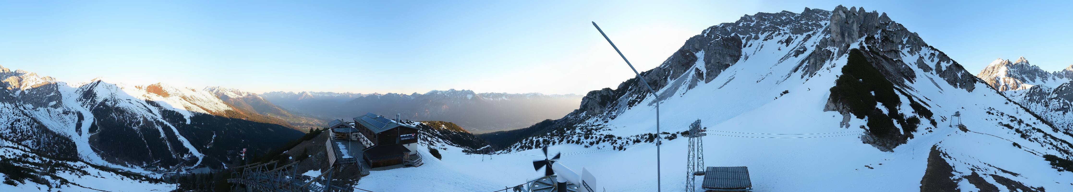 Archiv Foto Webcam Axams: Blick vom Birgitzköpflhaus