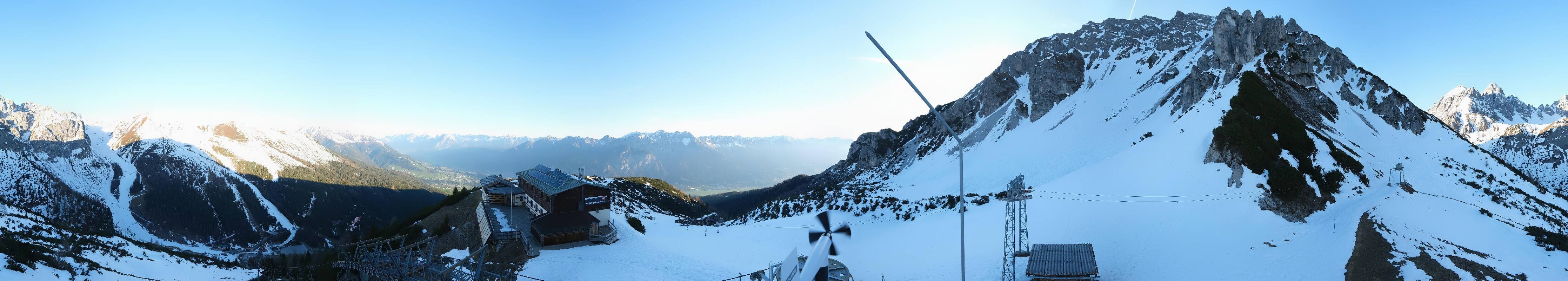 Archiv Foto Webcam Axams: Blick vom Birgitzköpflhaus
