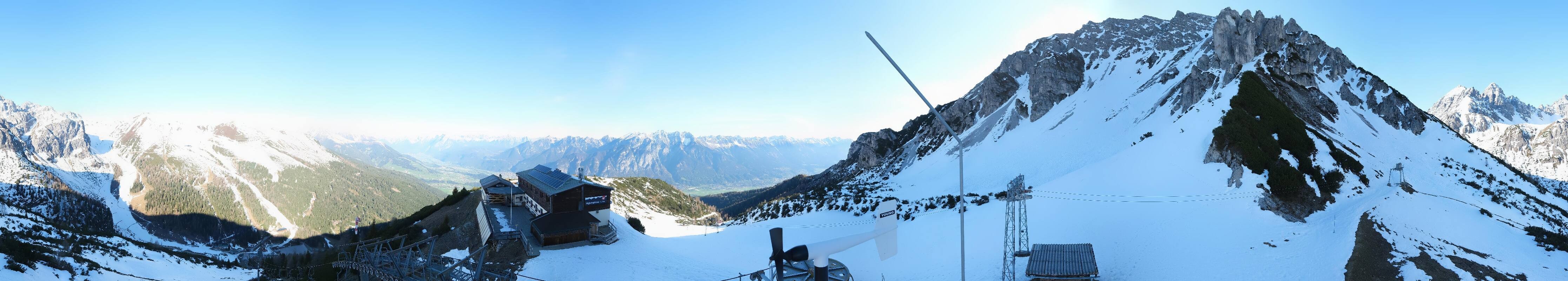 Archiv Foto Webcam Axams: Blick vom Birgitzköpflhaus