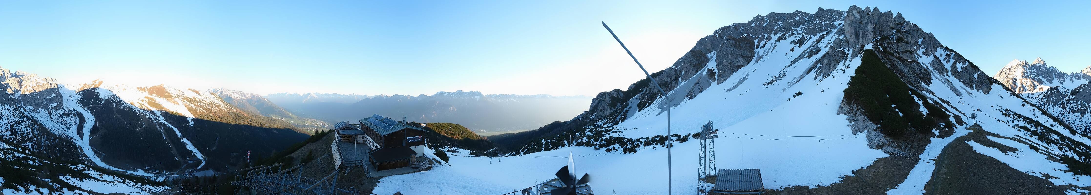 Archiv Foto Webcam Axams: Blick vom Birgitzköpflhaus
