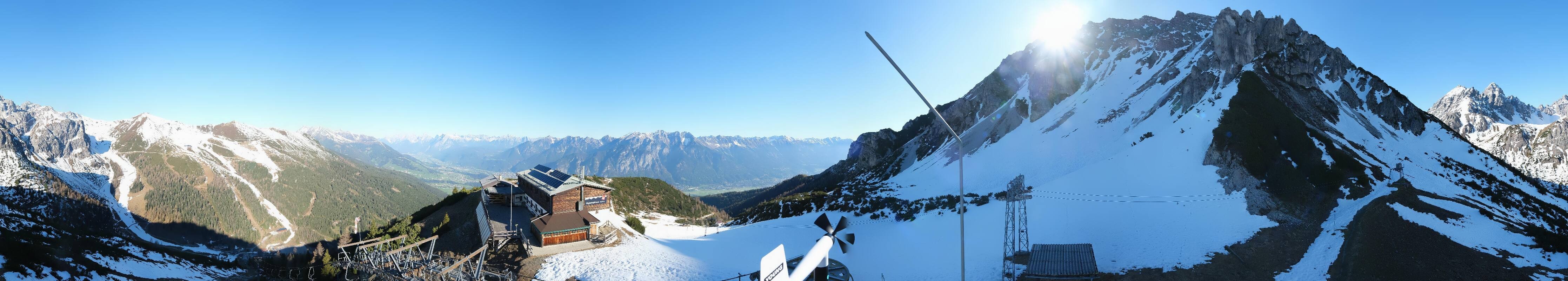 Archiv Foto Webcam Axams: Blick vom Birgitzköpflhaus