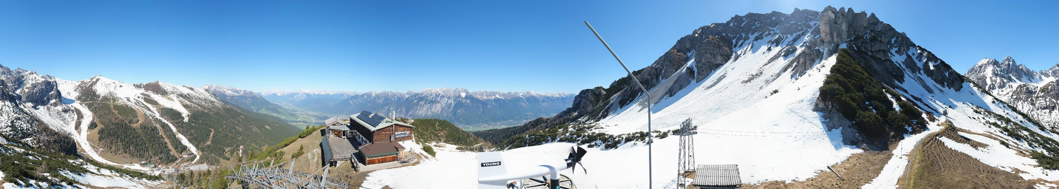 Archiv Foto Webcam Axams: Blick vom Birgitzköpflhaus