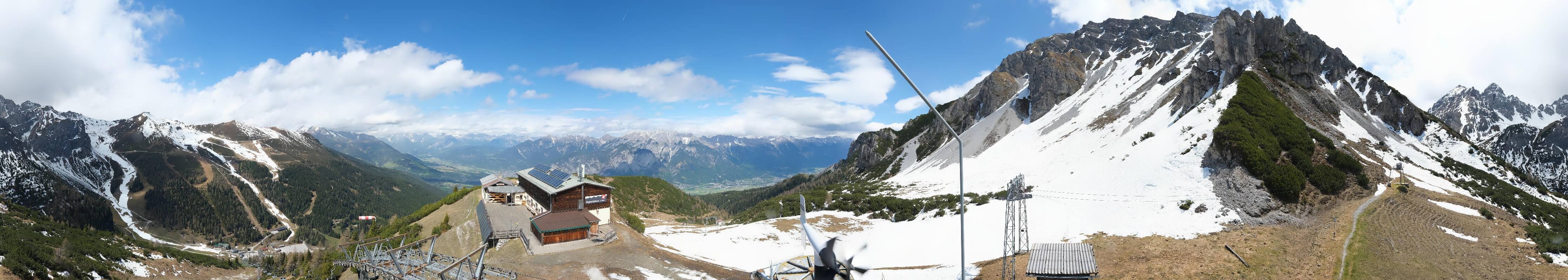 Archiv Foto Webcam Axams: Blick vom Birgitzköpflhaus
