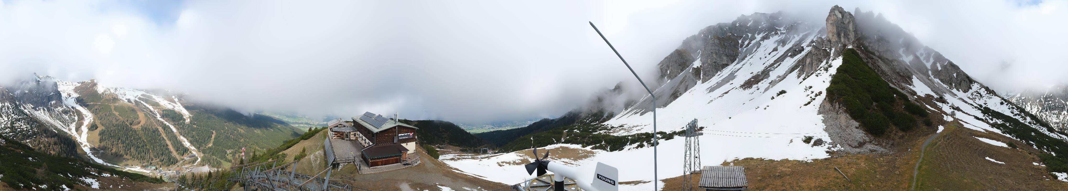 Archiv Foto Webcam Axams: Blick vom Birgitzköpflhaus