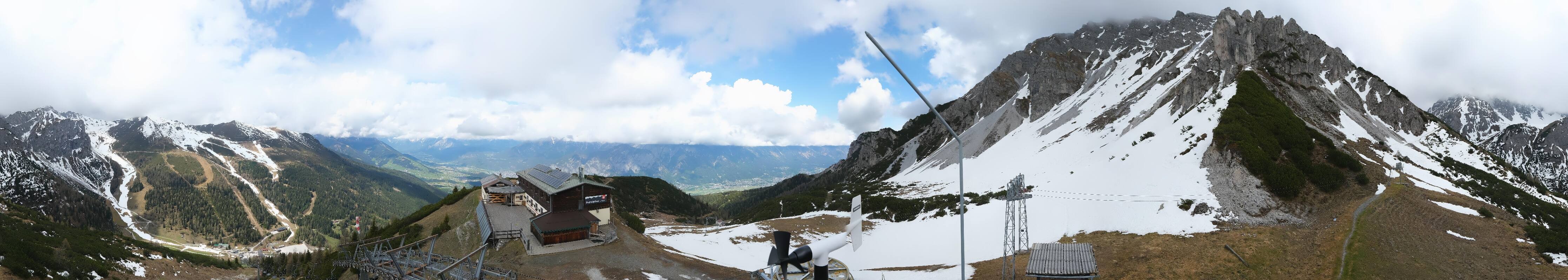 Archiv Foto Webcam Axams: Blick vom Birgitzköpflhaus