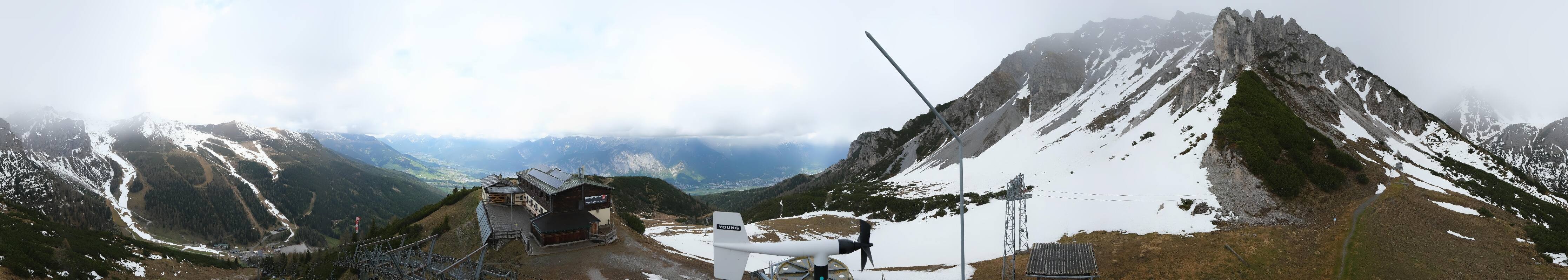 Archiv Foto Webcam Axams: Blick vom Birgitzköpflhaus