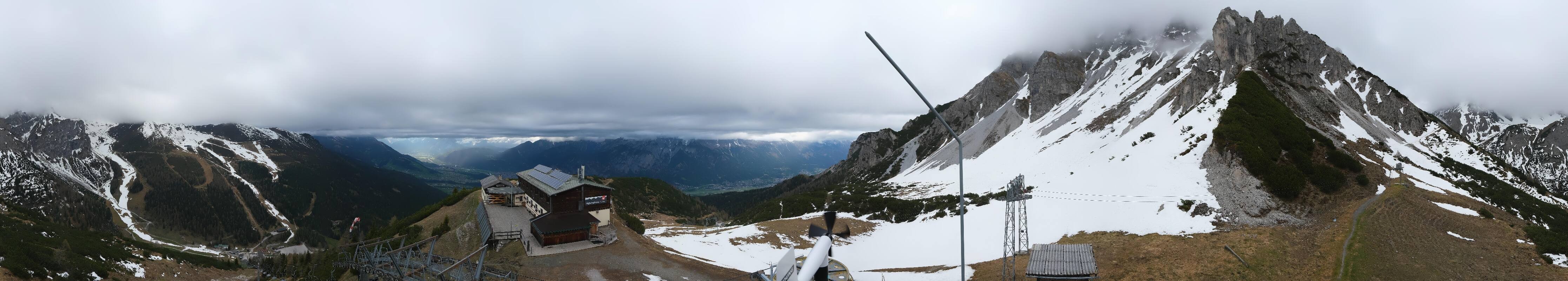 Archiv Foto Webcam Axams: Blick vom Birgitzköpflhaus