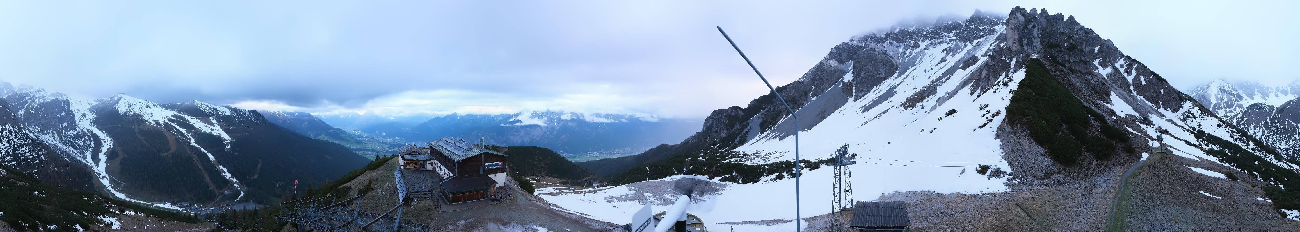 Archiv Foto Webcam Axams: Blick vom Birgitzköpflhaus