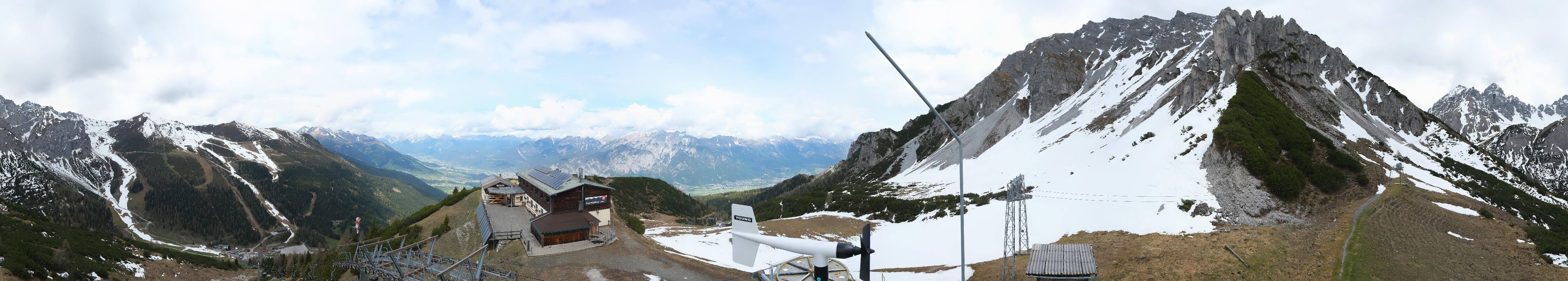 Archiv Foto Webcam Axams: Blick vom Birgitzköpflhaus