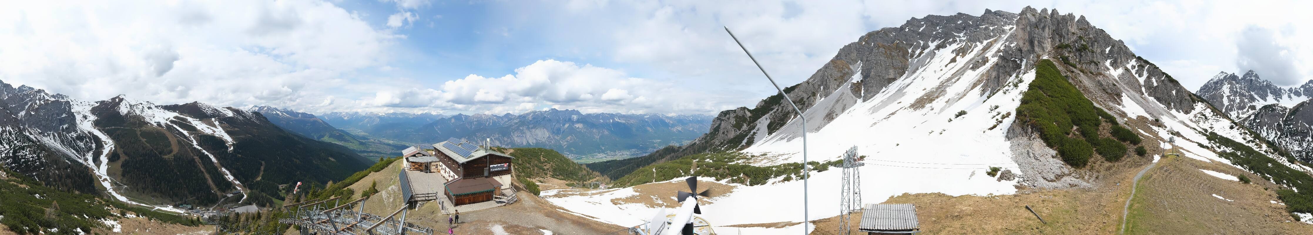 Archiv Foto Webcam Axams: Blick vom Birgitzköpflhaus