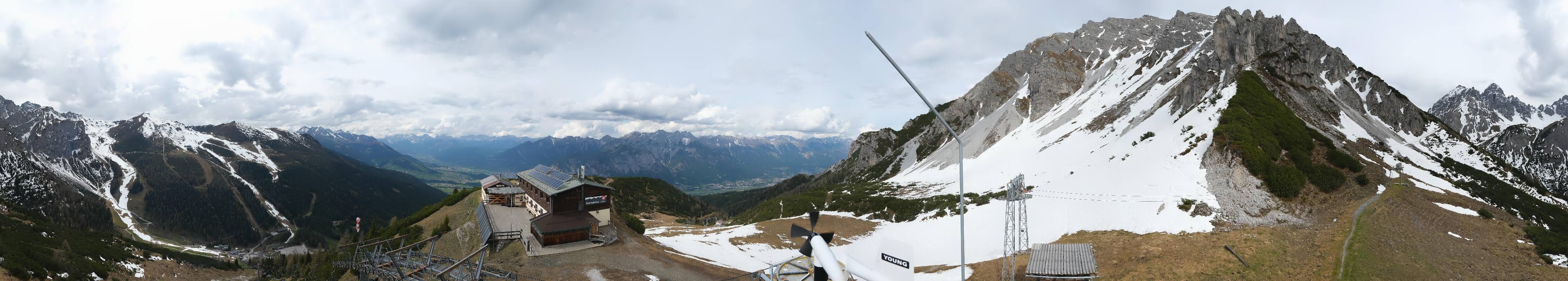 Archiv Foto Webcam Axams: Blick vom Birgitzköpflhaus