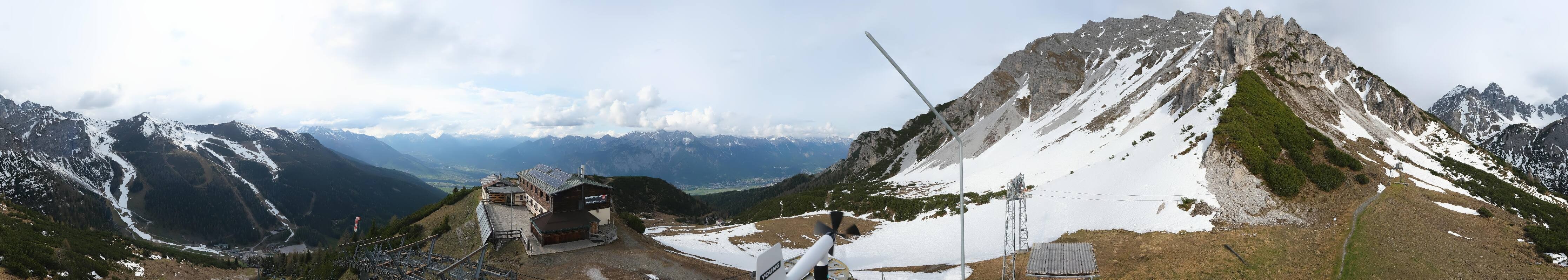 Archiv Foto Webcam Axams: Blick vom Birgitzköpflhaus