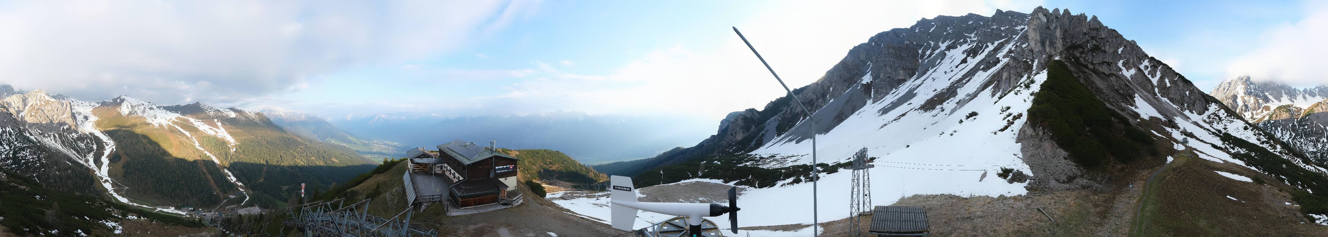 Archiv Foto Webcam Axams: Blick vom Birgitzköpflhaus