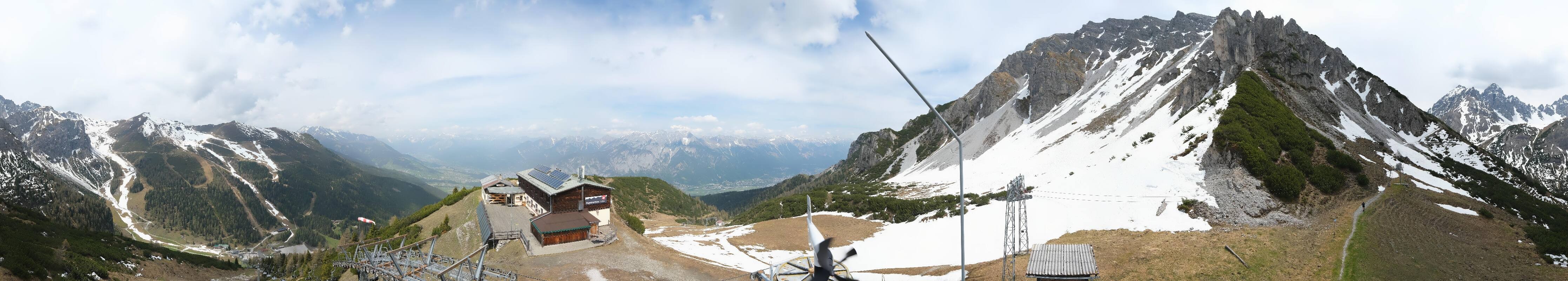 Archiv Foto Webcam Axams: Blick vom Birgitzköpflhaus