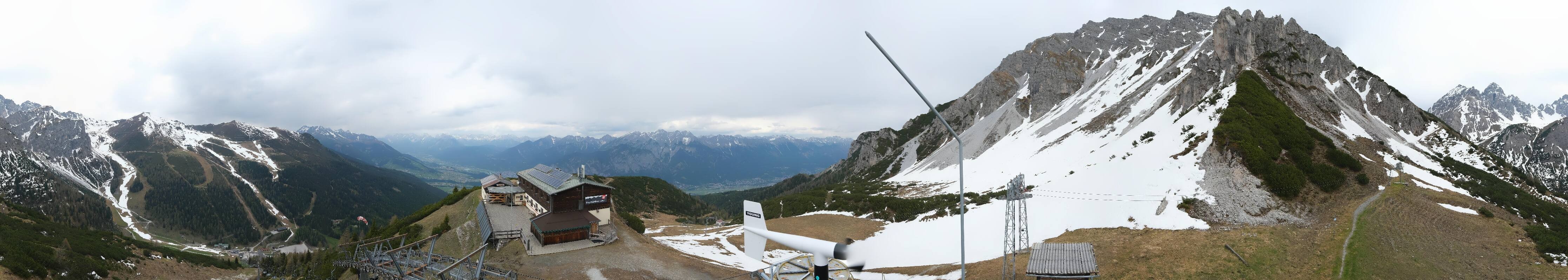 Archiv Foto Webcam Axams: Blick vom Birgitzköpflhaus