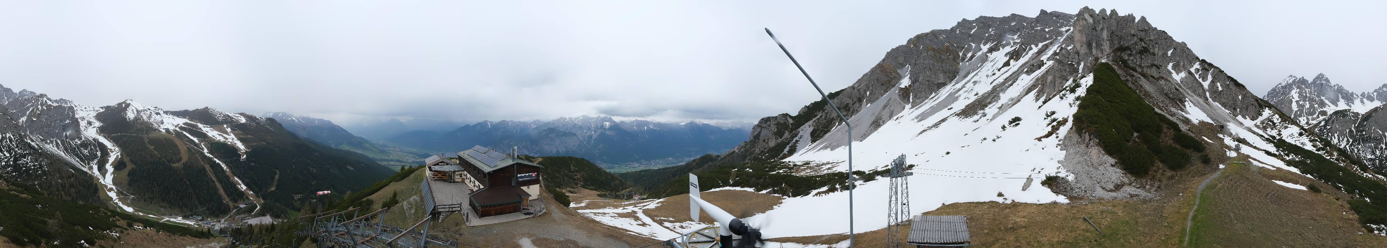 Archiv Foto Webcam Axams: Blick vom Birgitzköpflhaus
