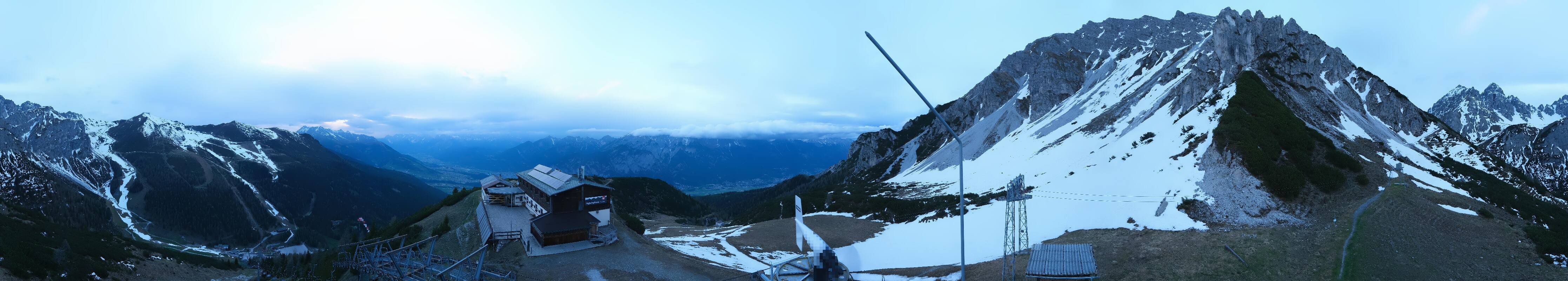 Archiv Foto Webcam Axams: Blick vom Birgitzköpflhaus