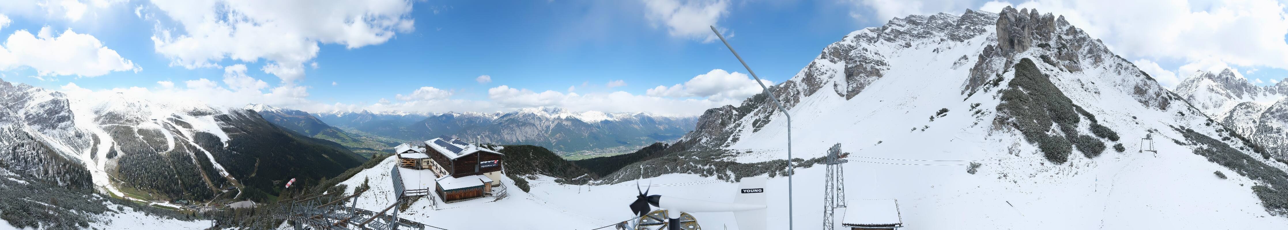 Archiv Foto Webcam Axams: Blick vom Birgitzköpflhaus