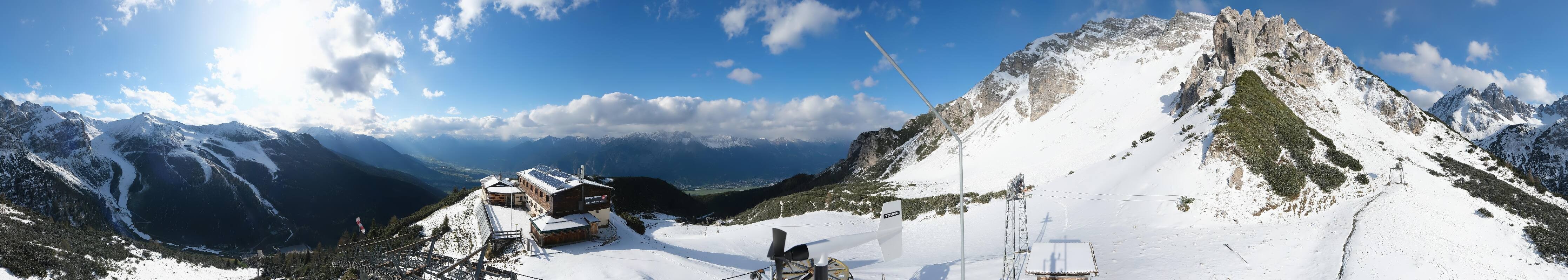 Archiv Foto Webcam Axams: Blick vom Birgitzköpflhaus