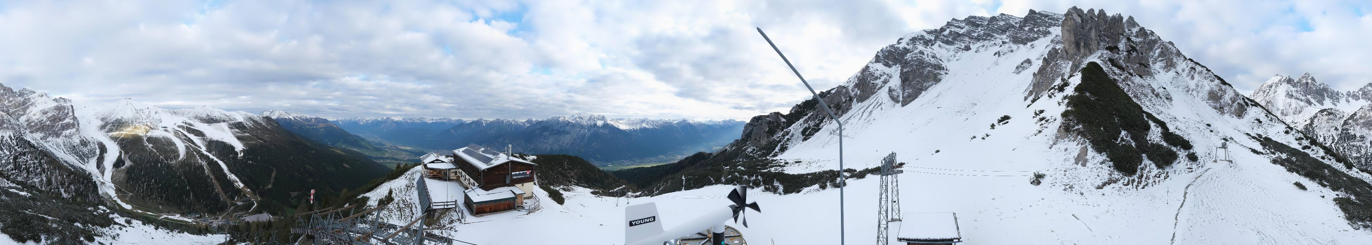 Archiv Foto Webcam Axams: Blick vom Birgitzköpflhaus