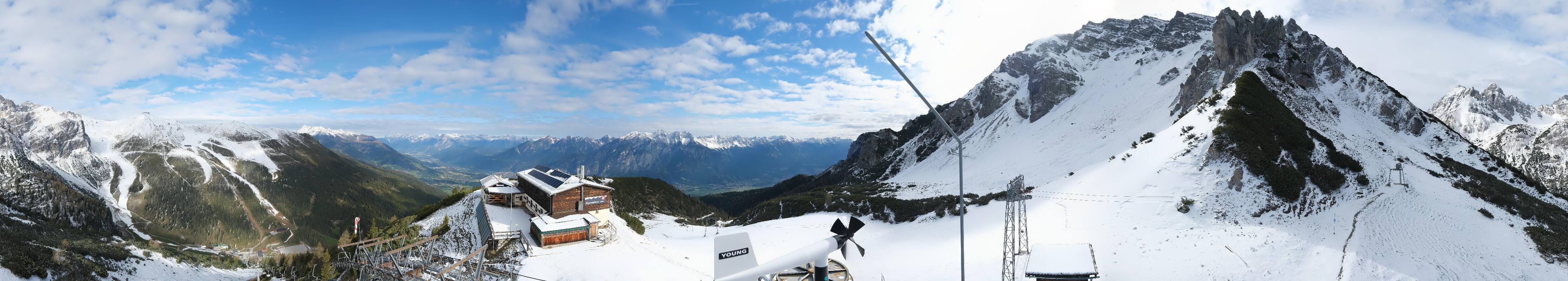 Archiv Foto Webcam Axams: Blick vom Birgitzköpflhaus