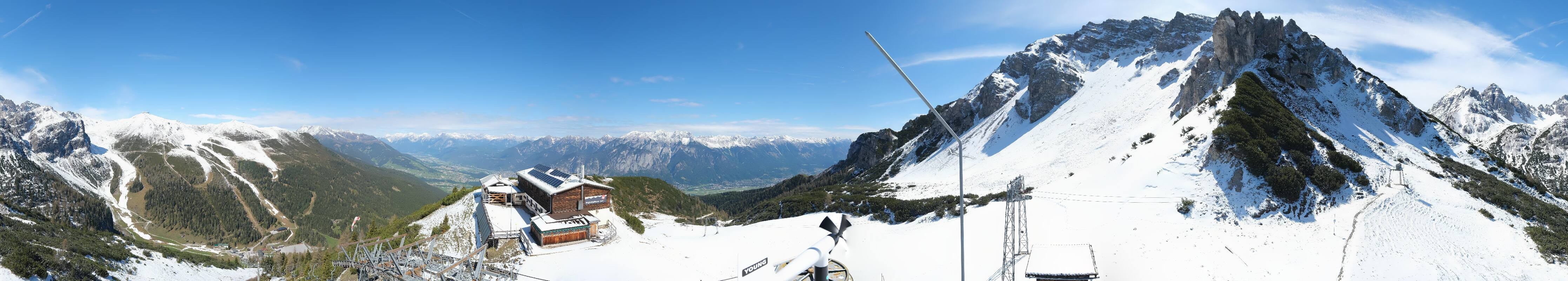 Archiv Foto Webcam Axams: Blick vom Birgitzköpflhaus