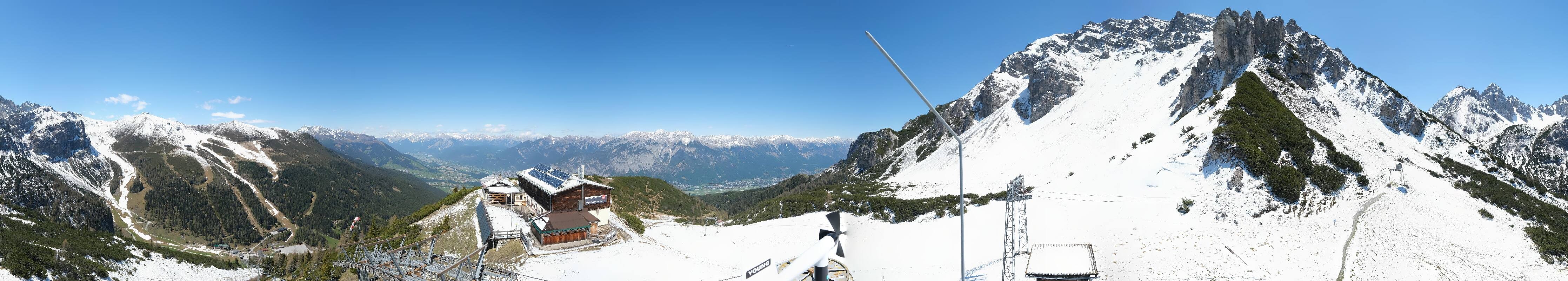 Archiv Foto Webcam Axams: Blick vom Birgitzköpflhaus