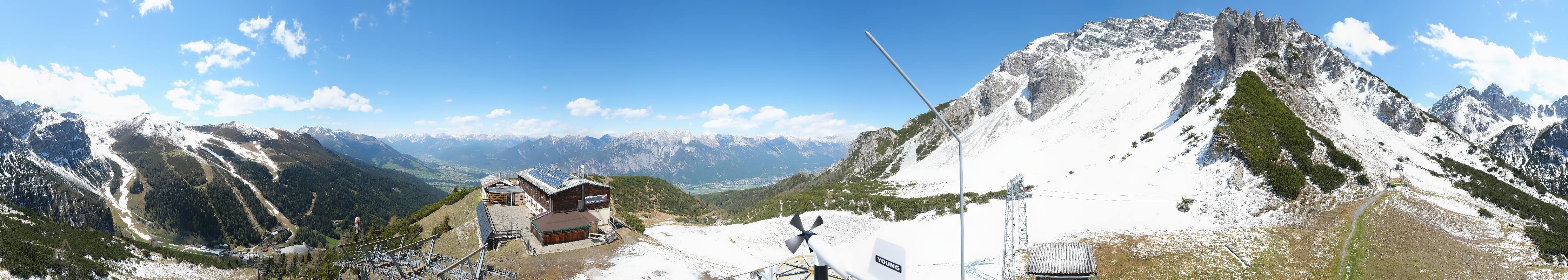 Archiv Foto Webcam Axams: Blick vom Birgitzköpflhaus