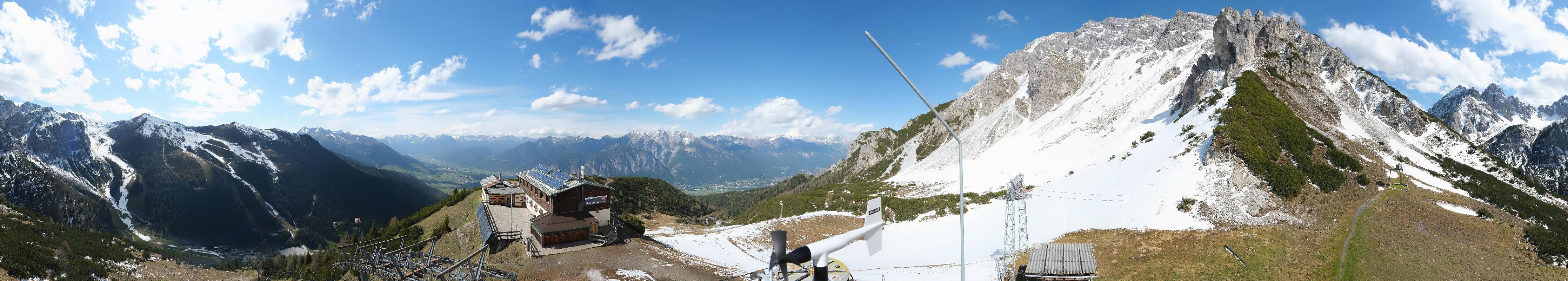 Archiv Foto Webcam Axams: Blick vom Birgitzköpflhaus