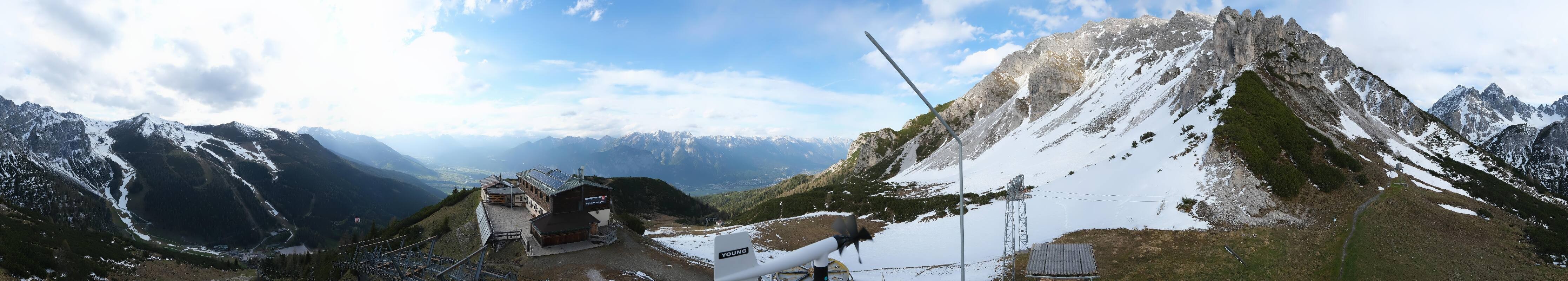 Archiv Foto Webcam Axams: Blick vom Birgitzköpflhaus