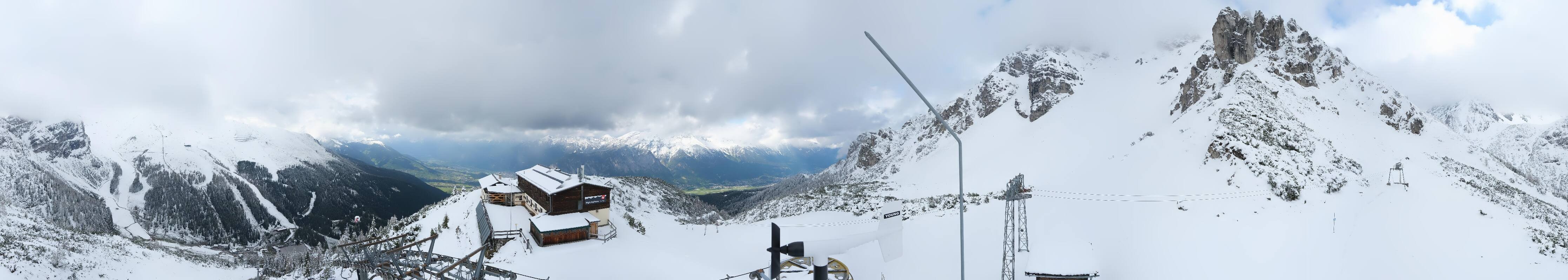 Archiv Foto Webcam Axams: Blick vom Birgitzköpflhaus