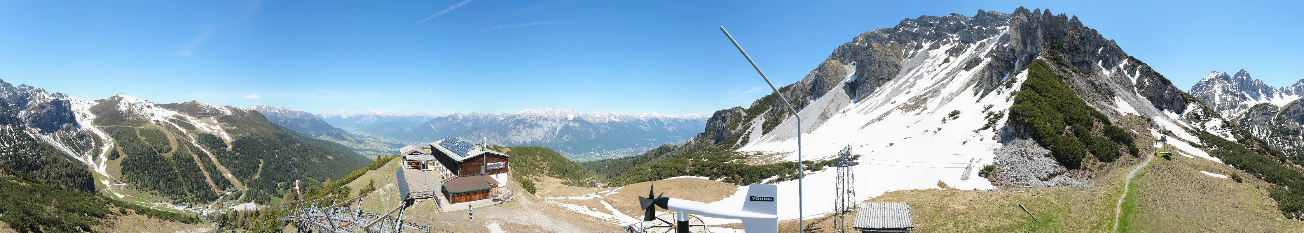 Archiv Foto Webcam Axams: Blick vom Birgitzköpflhaus